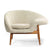 FRIED EGG LOUNGE CHAIR - RIGHT BY HANS OLSEN - FABRIC