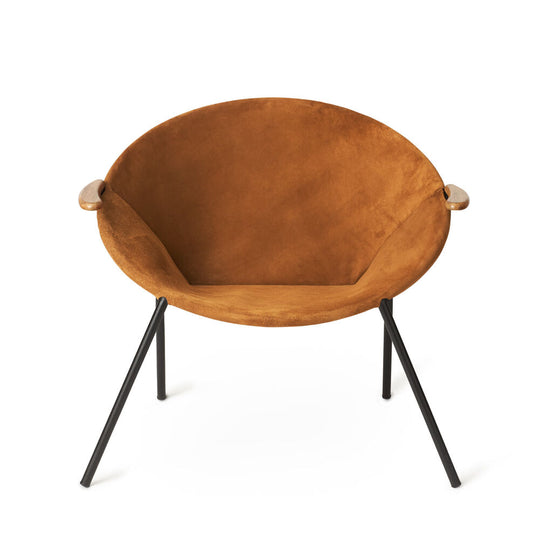 BALLOON LOUNGE CHAIR - OILED SOLID TEAK BY HANS OLSEN - LEATHER