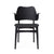 GESTURE DINING CHAIR - BLACK LACQUERED BEECH BY HANS OLSEN
