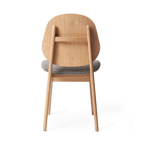 NOBLE DINING CHAIR - WHITE OILED OAK BY ARNE HOVMAND OLSEN - FABRIC