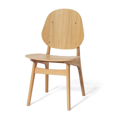 NOBLE DINING CHAIR - WHITE OILED OAK BY ARNE HOVMAND OLSEN