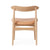 COW HORN DINING CHAIR - OILED OAK BY KNUD FAERCH - LEATHER