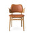 GESTURE DINING CHAIR - WHITE OILED OAK BY HANS OLSEN - LEATHER