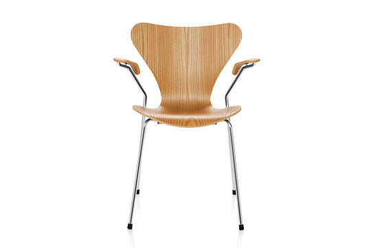 ARNE JACOBSEN MODEL 3207 ARMCHAIR CLEAR LACQUER