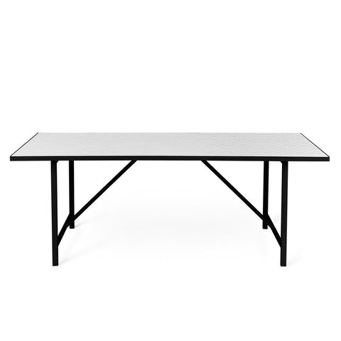 HERRINGBONE TILE DINING TABLE BY CHARLOTTE HØNCKE