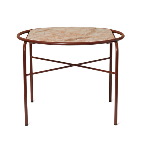 SECANT COFFEE TABLE BY SARA WRIGHT POLMAR - RED STEEL