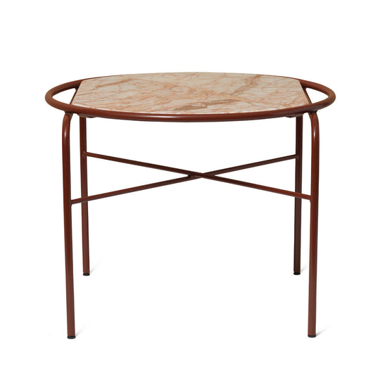 SECANT COFFEE TABLE BY SARA WRIGHT POLMAR - RED STEEL