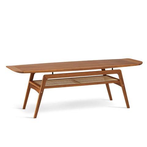 SURFBOARD COFFEE TABLE WITH SHELF BY ARNE HOVMAND OLSEN