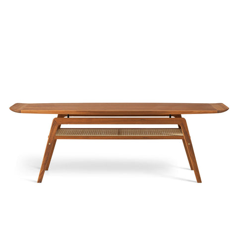 SURFBOARD COFFEE TABLE WITH SHELF BY ARNE HOVMAND OLSEN