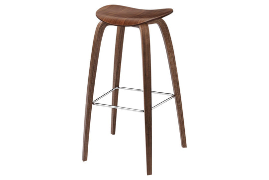 2D BAR STOOL - UN UPHOLSTERED - WOOD BASE