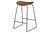 2D COUNTER STOOL - UN UPHOLSTERED - SLEDGE BASE