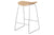 2D COUNTER STOOL - UN UPHOLSTERED - SLEDGE BASE