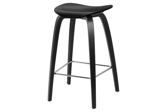 2D COUNTER STOOL - UN UPHOLSTERED - WOOD BASE
