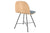 2D DINING CHAIR - FRONT UPHOLSTERED - CENTER BASE