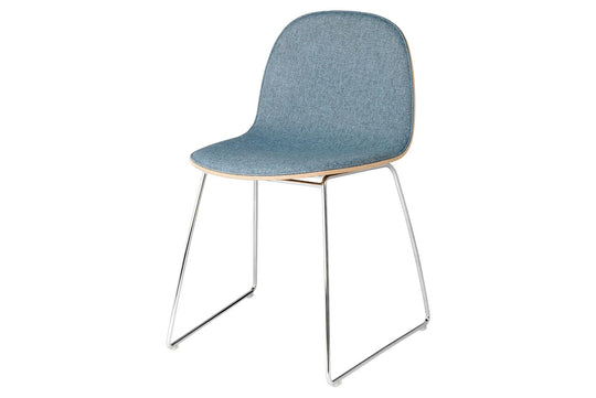 2D DINING CHAIR - FRONT UPHOLSTERED - SLEDGE BASE