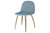 2D DINING CHAIR - FRONT UPHOLSTERED - WOOD BASE