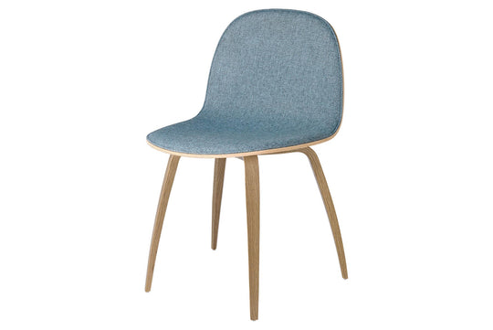 2D DINING CHAIR - FRONT UPHOLSTERED - WOOD BASE