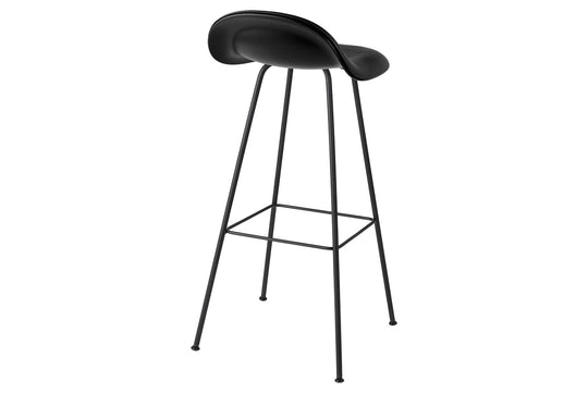 3D BAR STOOL - FRONT UPHOLSTERED - CENTER BASE