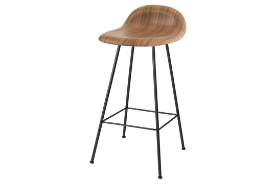 3D COUNTER STOOL - UN UPHOLSTERED - CENTER BASE