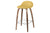 3D COUNTER STOOL - UN UPHOLSTERED - WOOD BASE