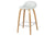 3D COUNTER STOOL - UN UPHOLSTERED - WOOD BASE