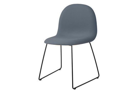 3D DINING CHAIR - FRONT UPHOLSTERED - SLEDGE BASE