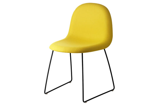 3D DINING CHAIR - FULLY UPHOLSTERED - SLEDGE BASE - STACKABLE