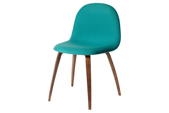 3D DINING CHAIR - FRONT UPHOLSTERED - WOOD BASE