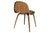 3D DINING CHAIR - FRONT UPHOLSTERED - WOOD BASE