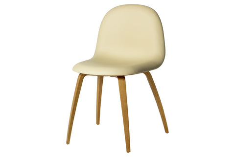 3D DINING CHAIR - FULLY UPHOLSTERED - WOOD BASE