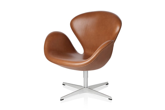 ARNE JACOBSEN MODEL 3320 SWAN LEATHER