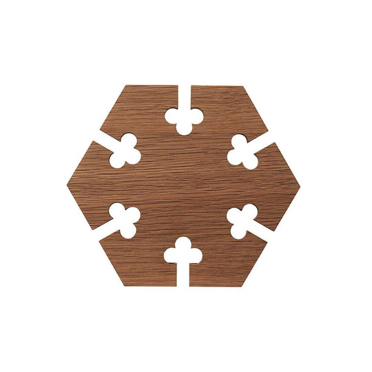 GOURMET WOOD TRIVET HEXAGON - BY GUNNAR CYRÉN
