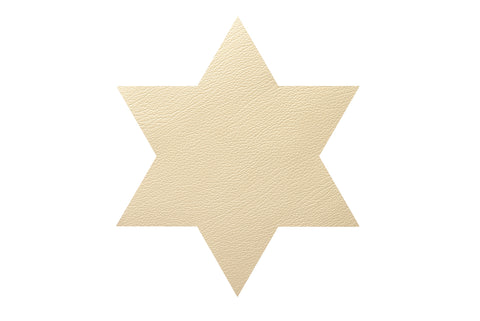 TABLE MAT STAR- LEATHER HIPPO