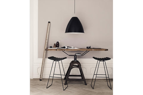 3D BAR STOOL - FRONT UPHOLSTERED - CENTER BASE