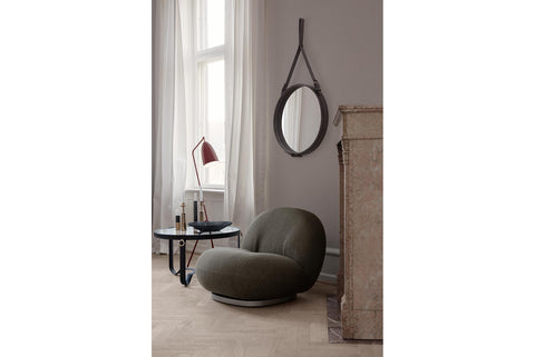 ADNET COFFEE TABLE - ROUND - GLASS TOP - LARGE