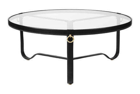 ADNET COFFEE TABLE - ROUND - GLASS TOP - LARGE