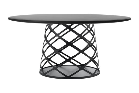 AOYAMA COFFEE TABLE - ROUND - BLACK BASE - MEDIUM