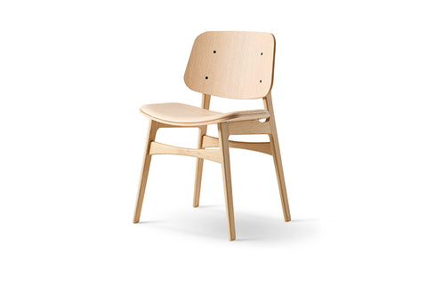 BØRGE MOGENSEN SOBORG CHAIR - WOOD FRAME, SEAT UPHOLSTERED