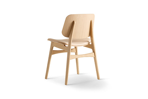 BØRGE MOGENSEN SOBORG CHAIR - WOOD FRAME, SEAT UPHOLSTERED
