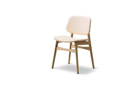 BØRGE MOGENSEN SOBORG CHAIR - WOOD FRAME, SEAT & BACK UPHOLSTERED