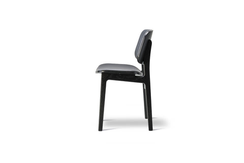 BØRGE MOGENSEN SOBORG CHAIR - WOOD FRAME, SEAT & BACK UPHOLSTERED