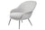 BAT LOW BACK LOUNGE CHAIR - FULLY UPHOLSTERED - CONIC BASE