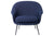 BAT LOW BACK LOUNGE CHAIR - FULLY UPHOLSTERED - CONIC BASE