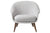 BAT LOW BACK LOUNGE CHAIR - FULLY UPHOLSTERED - WOOD BASE