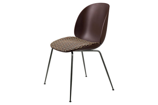 BEETLE DINING CHAIR - SEAT UPHOLSTERED - CONIC BASE