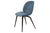 BEETLE DINING CHAIR - FRONT UPHOLSTERED - WOOD BASE