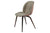 BEETLE DINING CHAIR - FRONT UPHOLSTERED - WOOD BASE