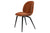 BEETLE DINING CHAIR - FULLY UPHOLSTERED - WOOD BASE
