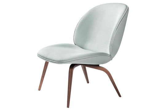 BEETLE LOUNGE CHAIR - FULLY UPHOLSTERED - WOOD BASE
