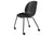BEETLE MEETING CHAIR -UN UPHOLSTERED - 4 LEGS WITH CASTORS